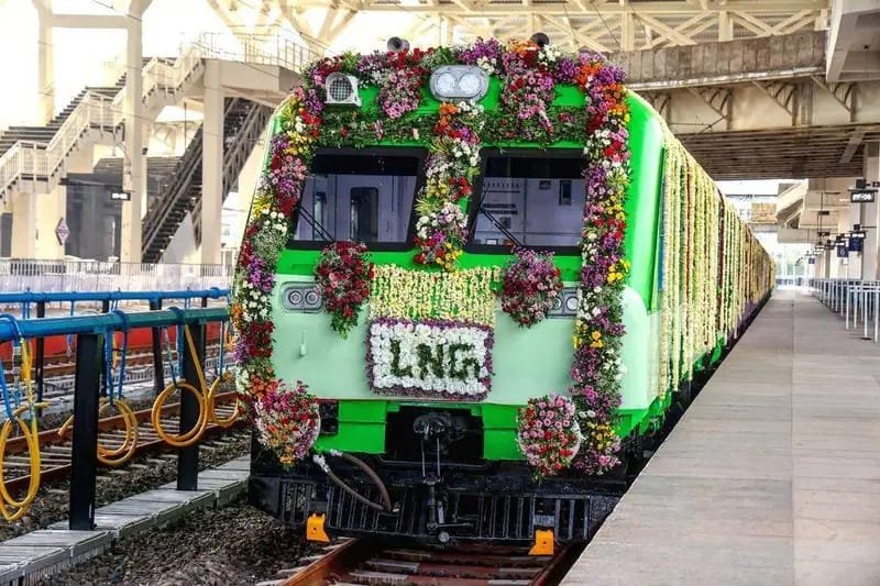 India's First LNG Powered Train