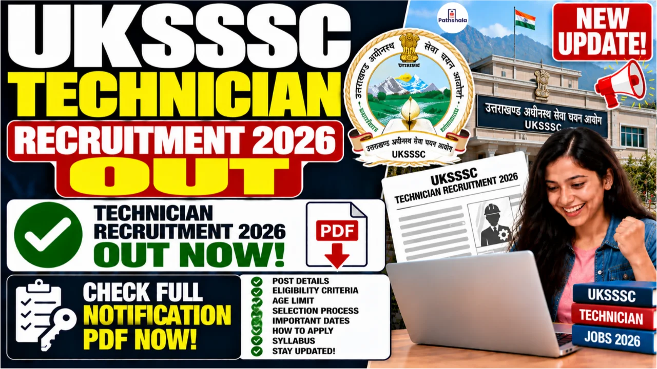 UKSSSC Technician Recruitment 2026