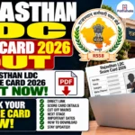 Rajasthan LDC Score Card 2026 Out