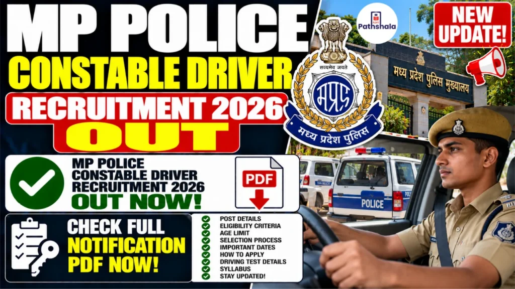 MP Police Constable Driver Recruitment 2026