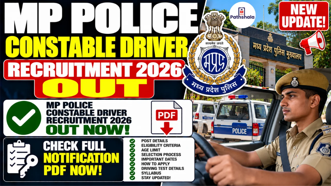MP Police Constable Driver Recruitment 2026