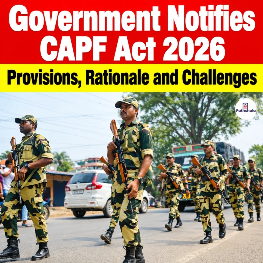 Government Notifies CAPF Act 2026