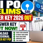 SBI PO Prelims Answer Key 2026 Out
