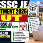 UPSSSC JE Recruitment 2026 Out