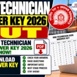 RRB Technician Answer Key 2026 Out