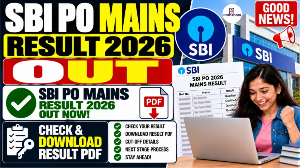 SBI PO Mains Result 2026