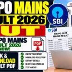 SBI PO Mains Result 2026 Out