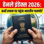 Henley Passport Index 2026: 84वें स्थान पर पहुंचा भारतीय पासपोर्ट 