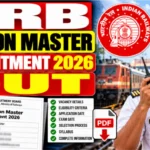 RRB Station Master Recruitment 2026 Out