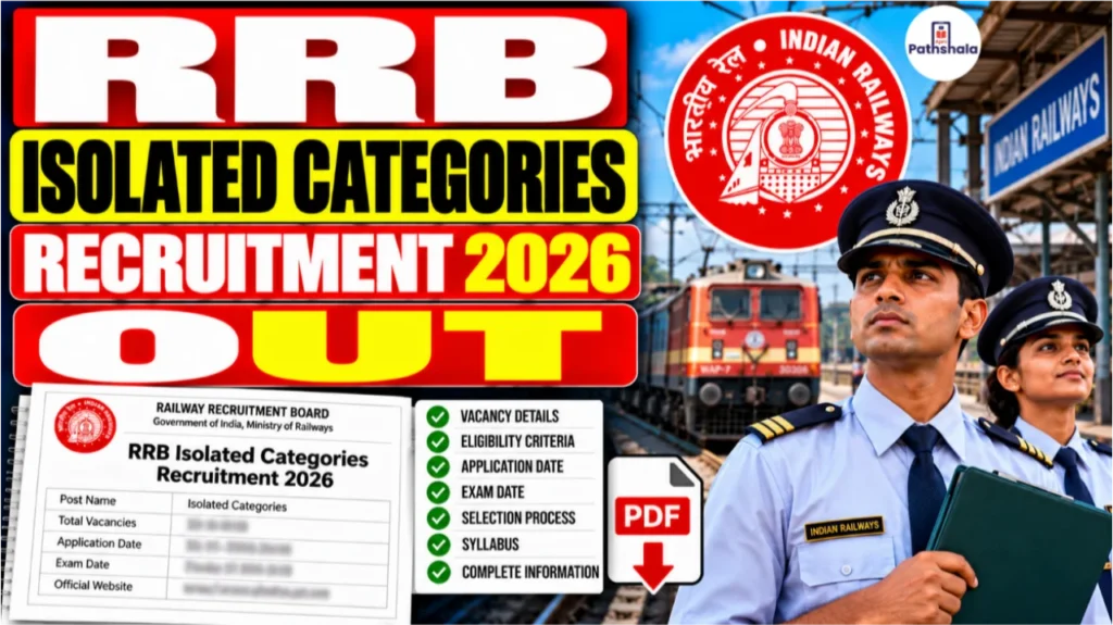 RRB Isolated Categories Recruitment 2026