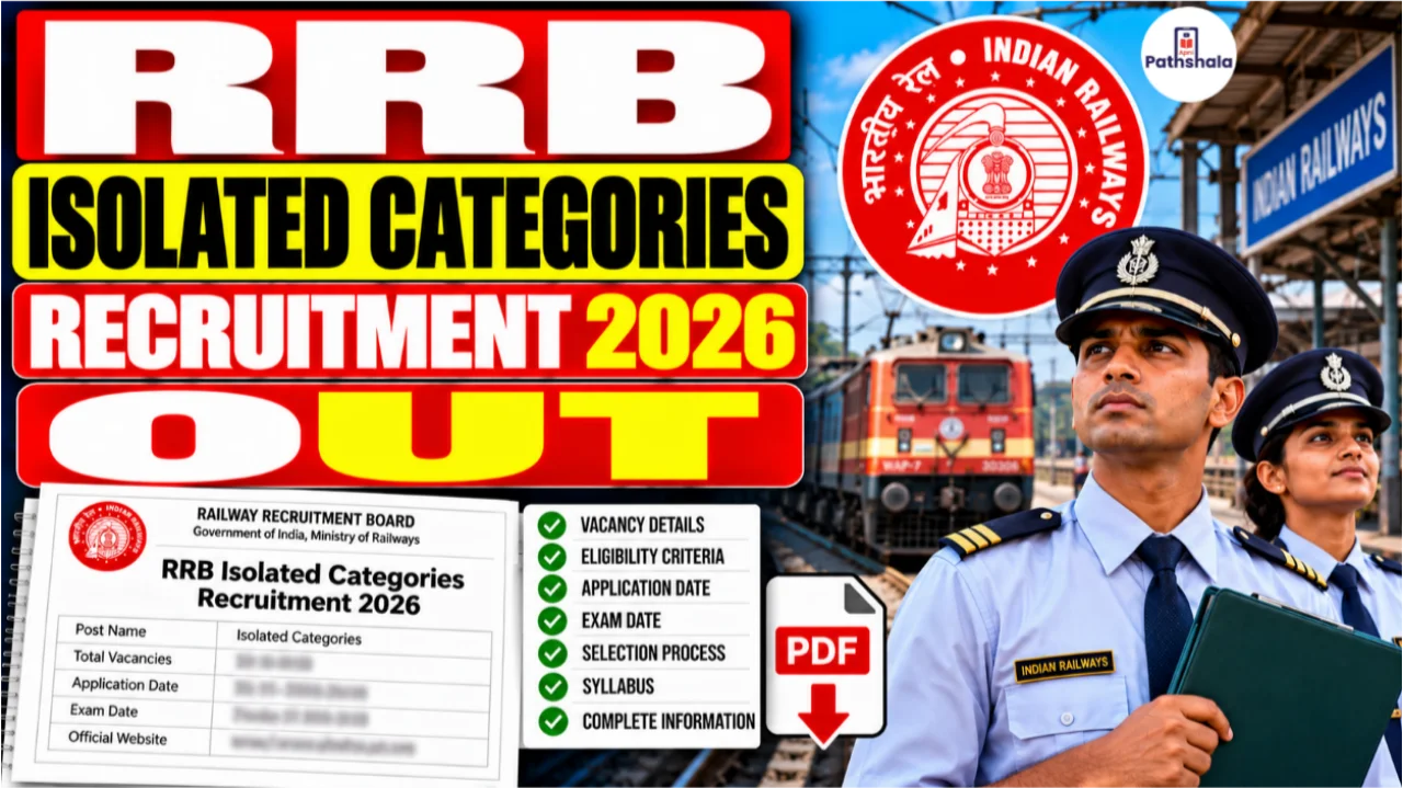 RRB Isolated Categories Recruitment 2026