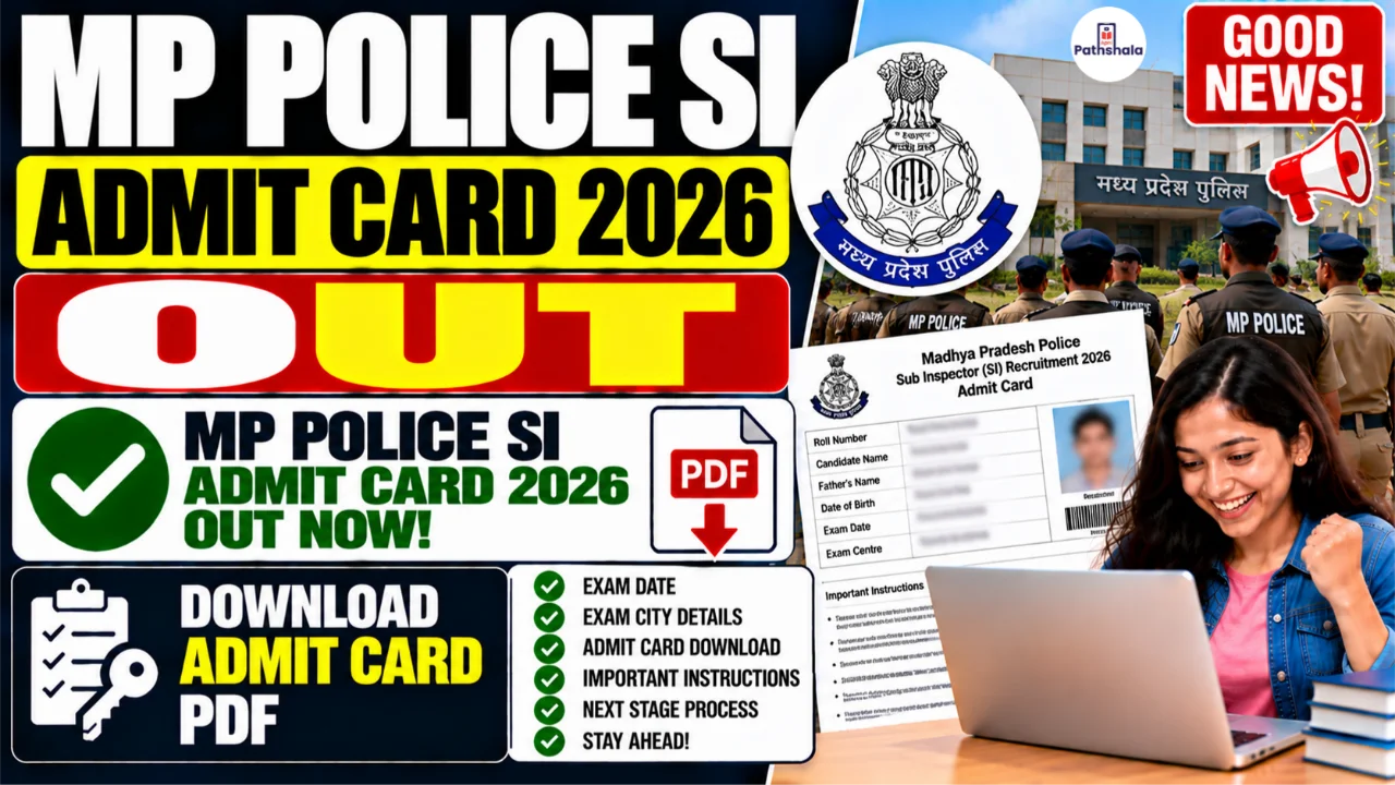 MP Police SI Admit Card 2026