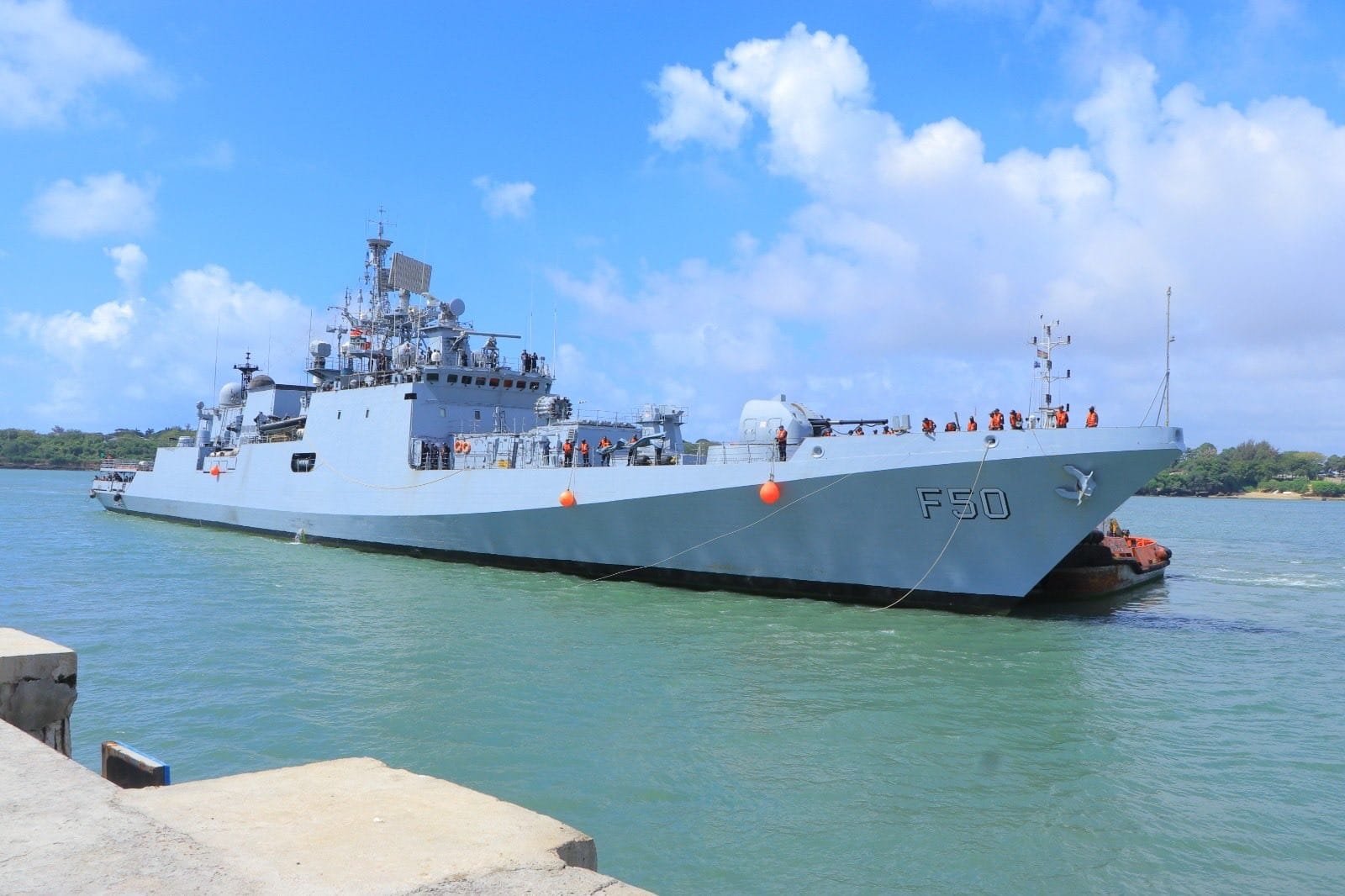 INS Tarkash Kenya Visit